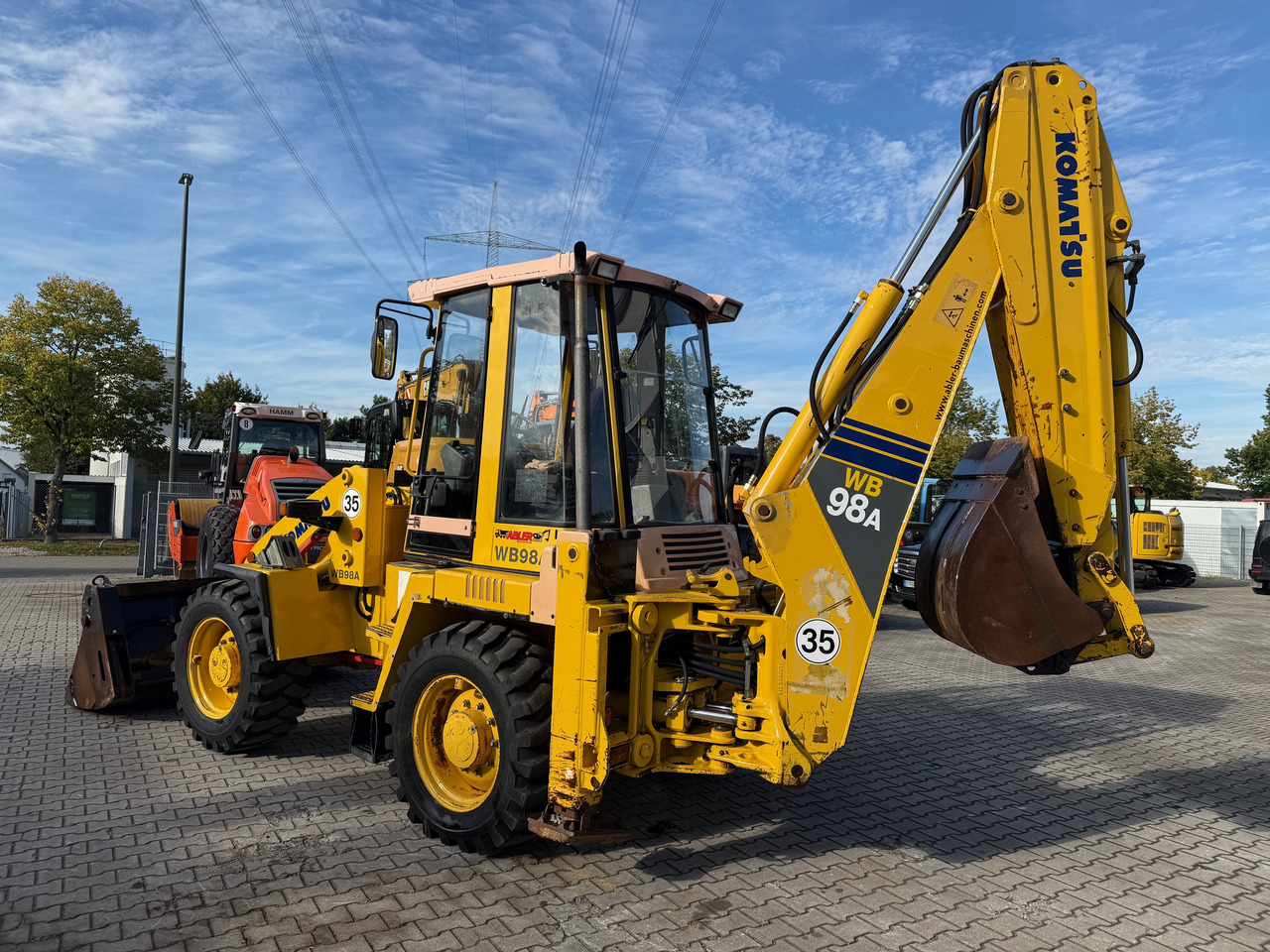 جرافة حفار Komatsu WB98A-2 Baggerlader SW: صورة 7