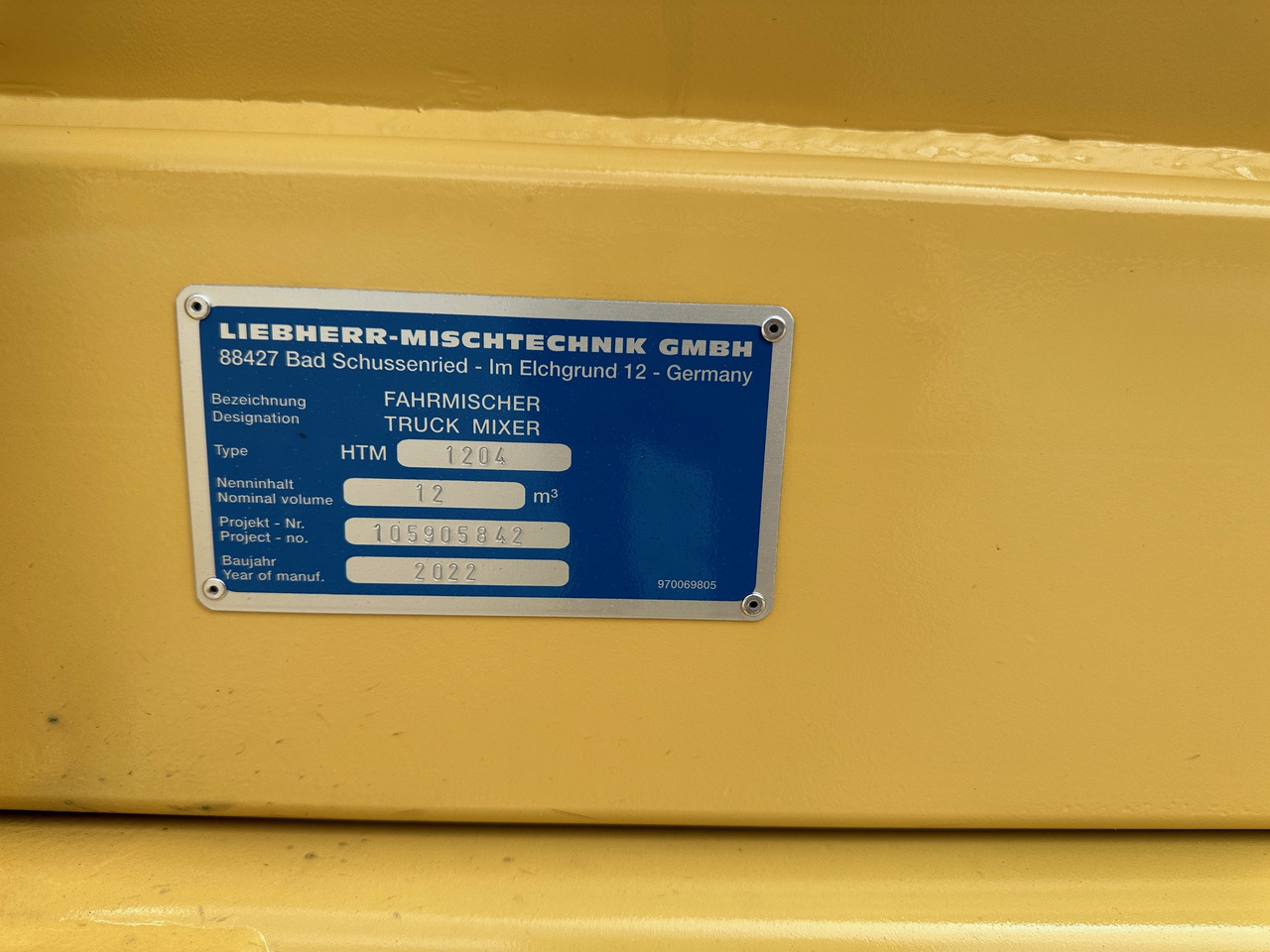 حلة خرسانة Liebherr HTM1204 Betonmischer Aufbau 12 m3 UNBENUTZT: صورة 13