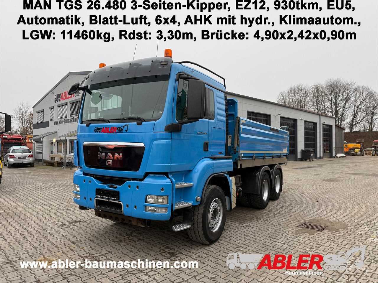 MAN TGS 26.480 3-Seiten-Kipper Retarder Klima - شاحنة قلاب: صورة 1 MAN TGS 26.480 3-Seiten-Kipper Retarder Klima - شاحنة قلاب: صورة 1