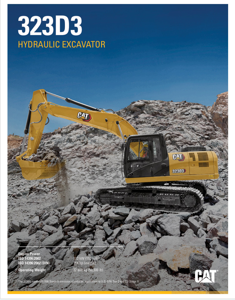 CATERPILLAR 323D3 Hydraulic Excavator - حفار زحاف: صورة 2 CATERPILLAR 323D3 Hydraulic Excavator - حفار زحاف: صورة 2