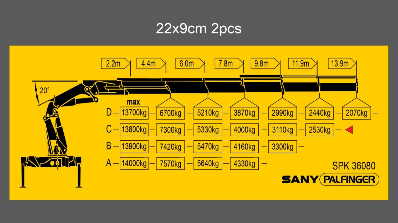 جديدة ونش كرين Sany Palfinger SPK36080CF CRANE: صورة 10