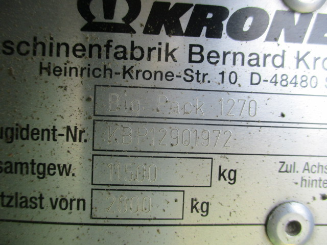 Krone BigPack 1270 XC HighSpeed - مكبس البالات المستطيله: صورة 4 Krone BigPack 1270 XC HighSpeed - مكبس البالات المستطيله: صورة 4