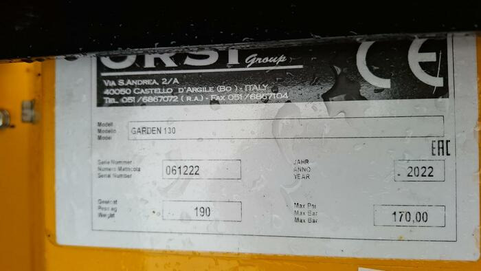 Orsi Garden 130 - التقطيع جزازة/ ماكينات قطع الحشائش: صورة 4 Orsi Garden 130 - التقطيع جزازة/ ماكينات قطع الحشائش: صورة 4