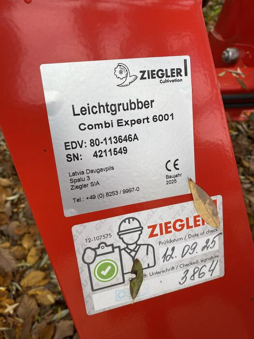 Ziegler Leichtgrubber Combi Expert 6001 - المحراث: صورة 4 Ziegler Leichtgrubber Combi Expert 6001 - المحراث: صورة 4