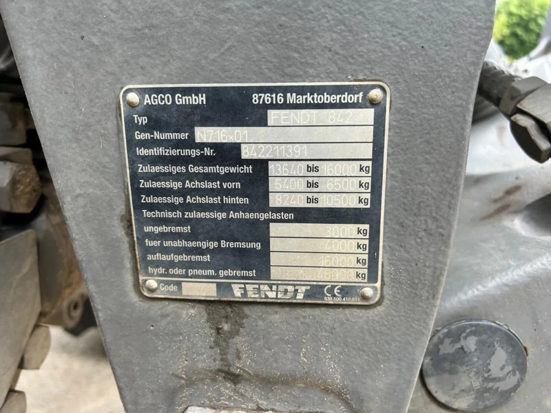 Fendt 828 Profi plus Vario 50 KM Fendt vario 828 Profi plus 50 KM Fendt 828 Profi plus Vario 50 KM Fendt vario 828 Profi plus 50 KM: صورة 8