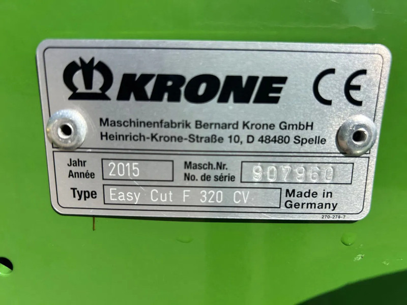 Krone Easycut 9140 CV triple maaier - جزازة العشب: صورة 3 Krone Easycut 9140 CV triple maaier - جزازة العشب: صورة 3