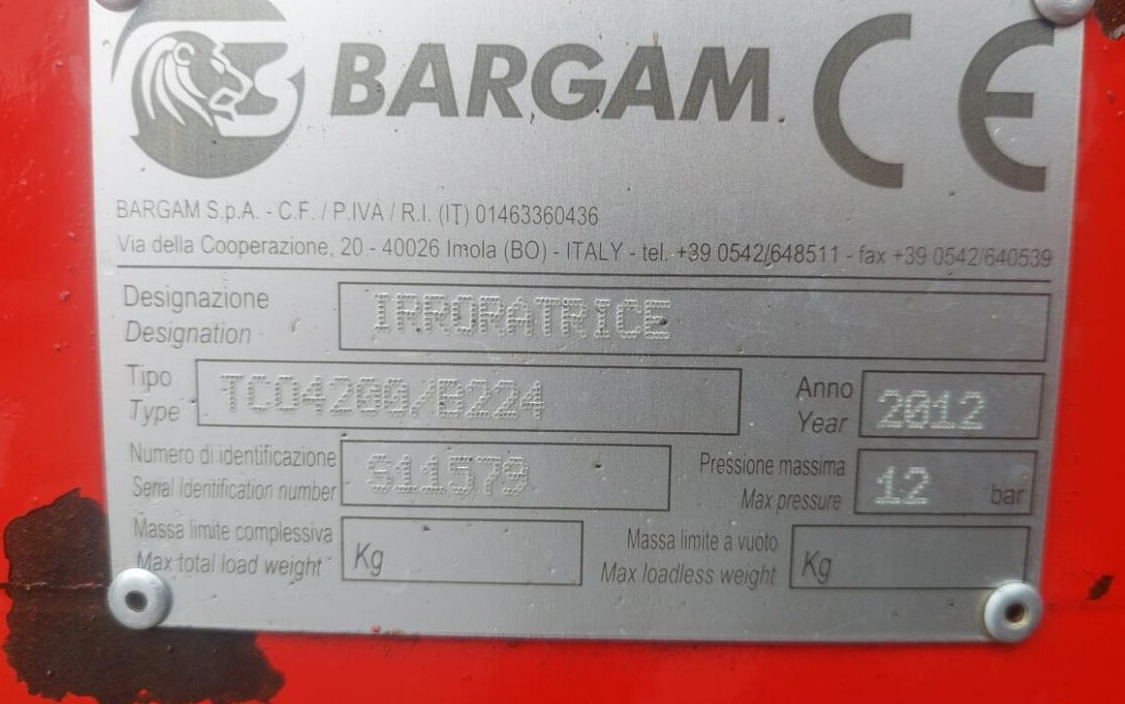 بخاخ مقطورة Bargam COMPACT 4200 -28M: صورة 15 بخاخ مقطورة Bargam COMPACT 4200 -28M: صورة 15