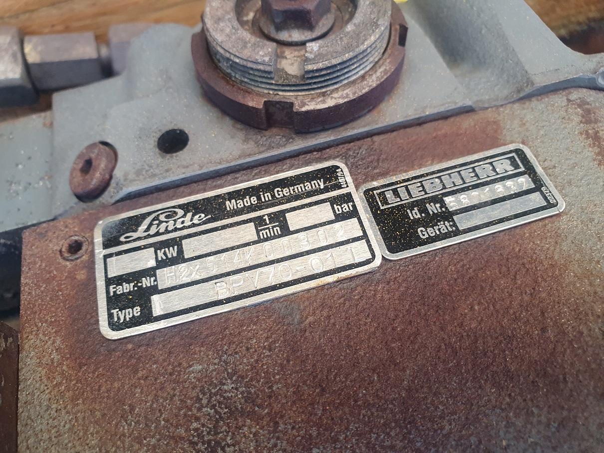 مضخة هيدروليكية - آلات البناء Liebherr Linde BPV 70 aus PR 722: صورة 6