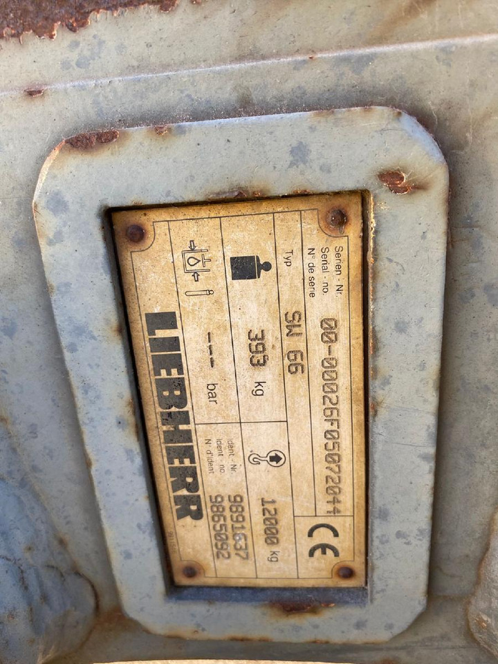 Liebherr SW 66 - قارنة توصيل هيدروليكي - آلات البناء: صورة 5 Liebherr SW 66 - قارنة توصيل هيدروليكي - آلات البناء: صورة 5