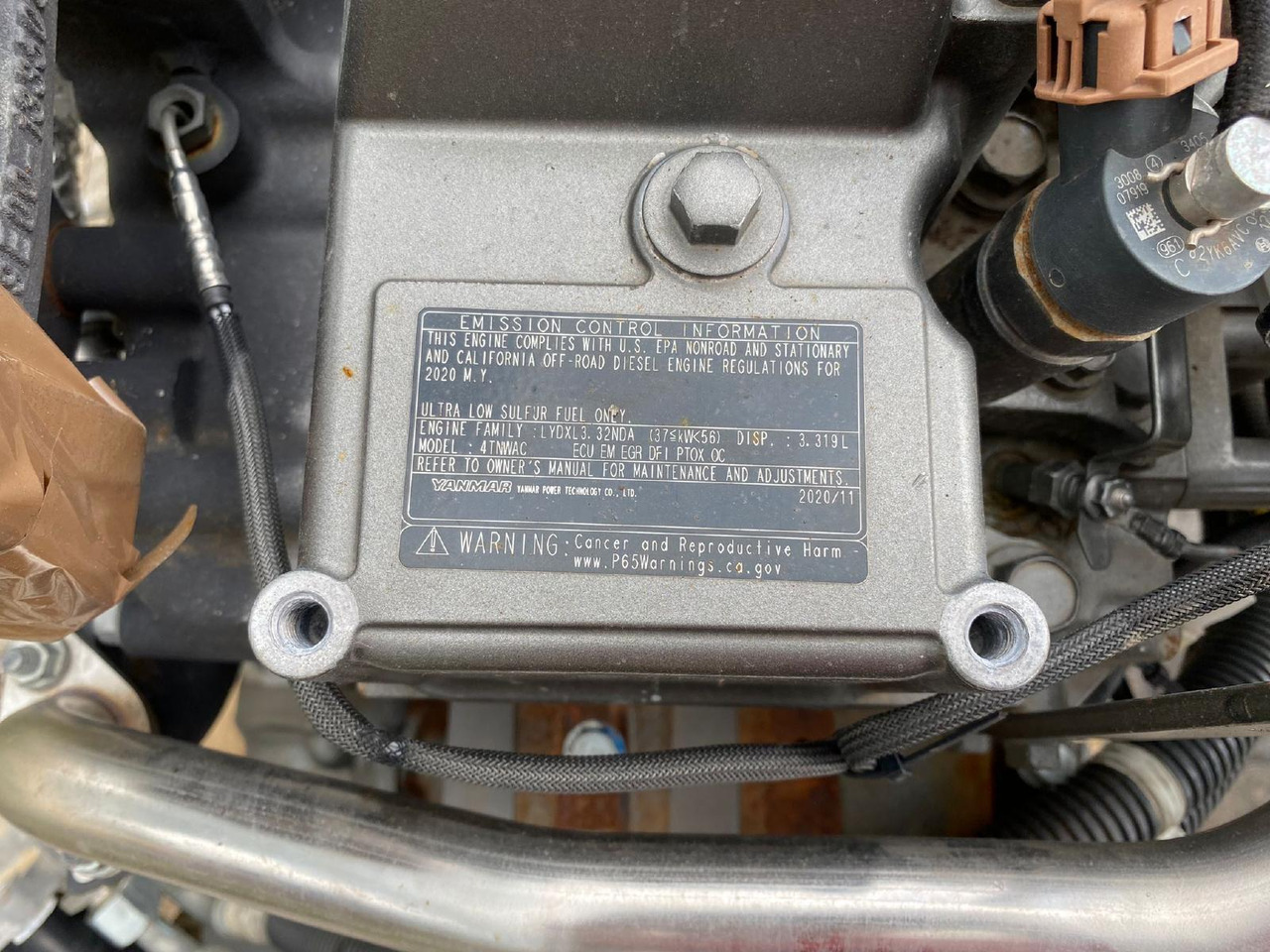 محرك - آلات البناء Yanmar Hitachi 4TNV 98C aus ZX 85: صورة 8