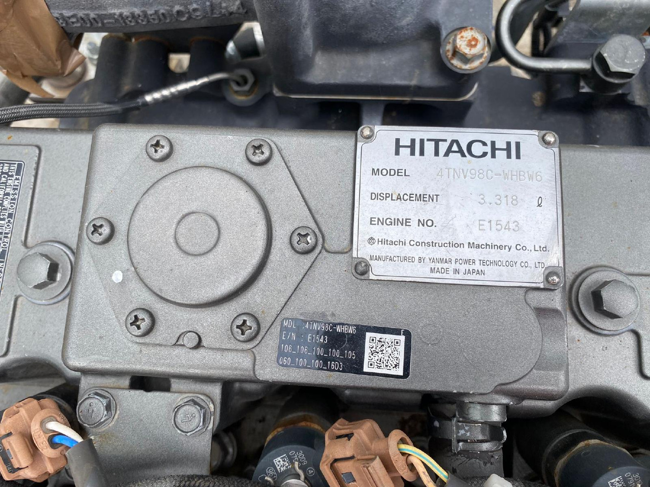 محرك - آلات البناء Yanmar Hitachi 4TNV 98C aus ZX 85: صورة 9