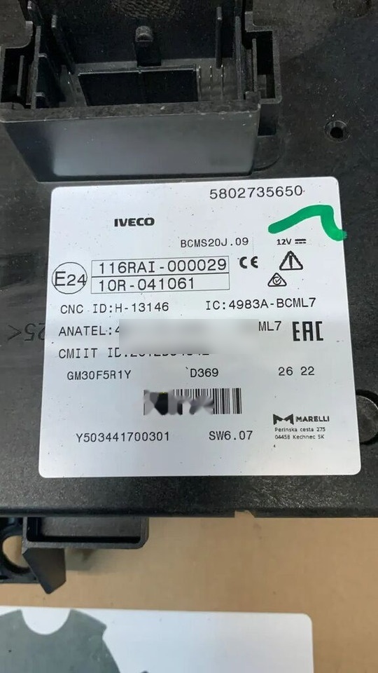 Iveco Daily Body Komputer 5802735650 - وحدة تحكم الكتروني - شاحنة: صورة 2 Iveco Daily Body Komputer 5802735650 - وحدة تحكم الكتروني - شاحنة: صورة 2