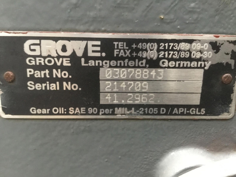 Grove GMK 3055 diff box axle nr 1 - صندوق التروس التفاضلية - رافعة: صورة 5 Grove GMK 3055 diff box axle nr 1 - صندوق التروس التفاضلية - رافعة: صورة 5