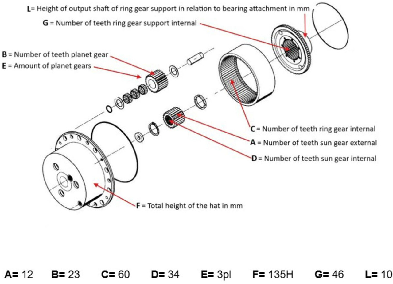 محرك السفر - موبايل كرين Grove GMK planetary gear 12-23-60-34-3pl-H135-46: صورة 11 محرك السفر - موبايل كرين Grove GMK planetary gear 12-23-60-34-3pl-H135-46: صورة 11