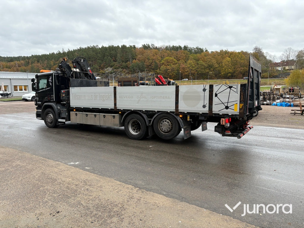Kranbil - Scania P410 med Hiab 138 - شاحنات مسطحة, شاحنة كرين: صورة 5 Kranbil - Scania P410 med Hiab 138 - شاحنات مسطحة, شاحنة كرين: صورة 5
