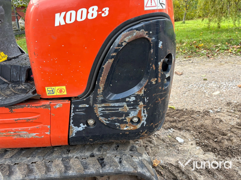 حفارة مُصَّغرة Minigrävare - Kubota K008-3: صورة 26