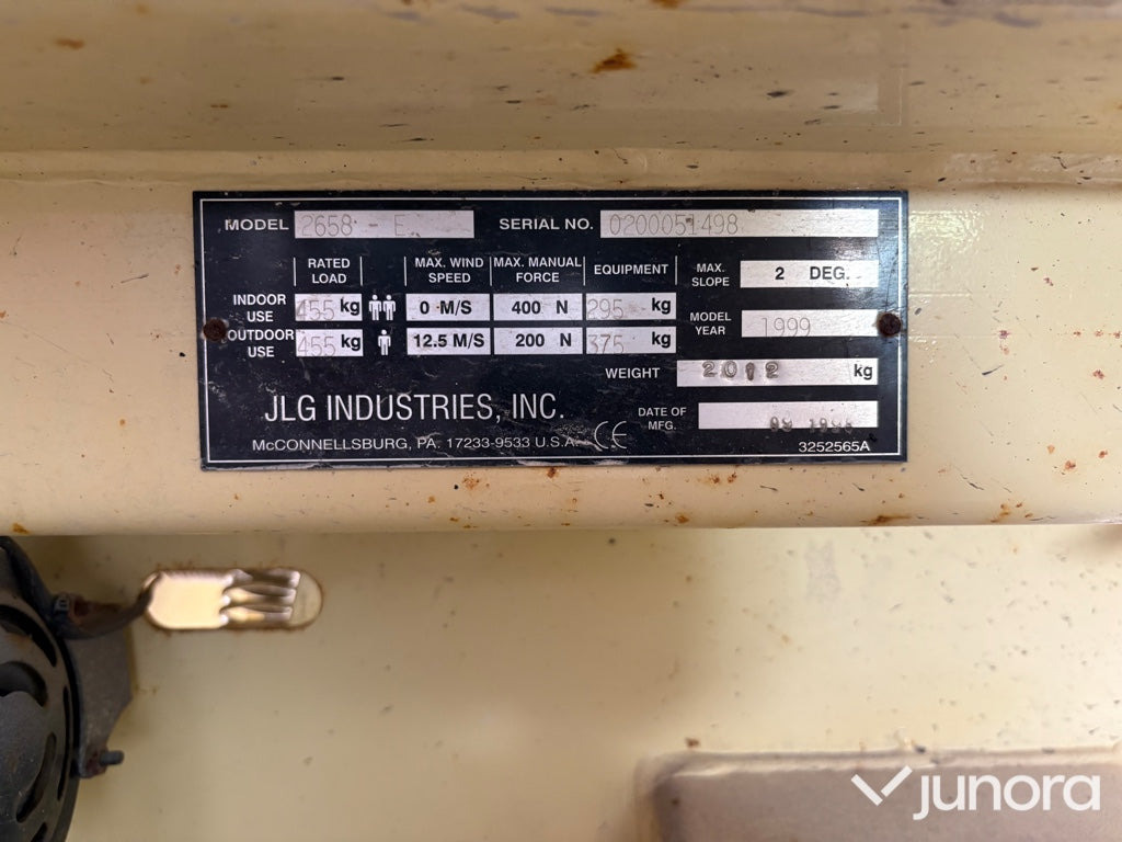 رافعة هيدروليكية مقصية Saxlift - JLG Industries, 2658E: صورة 16 رافعة هيدروليكية مقصية Saxlift - JLG Industries, 2658E: صورة 16