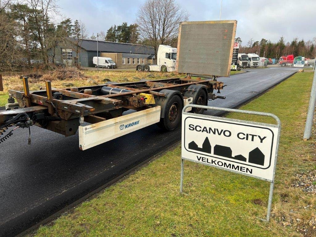 Krone ZZW 18 EL containerlåse - zepro lift - مقطورة نقل الحاويات: صورة 1 Krone ZZW 18 EL containerlåse - zepro lift - مقطورة نقل الحاويات: صورة 1
