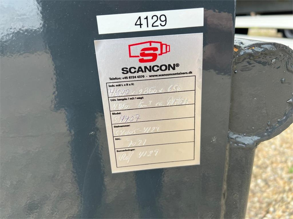 جسم الشاحنة المسطحة Scancon S4407 - 7 m3 container (Lav kroghøjde): صورة 7 جسم الشاحنة المسطحة Scancon S4407 - 7 m3 container (Lav kroghøjde): صورة 7