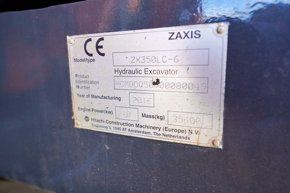 حفار زحاف Hitachi ZX350LC-6 UUSI ALAKERTA: صورة 16