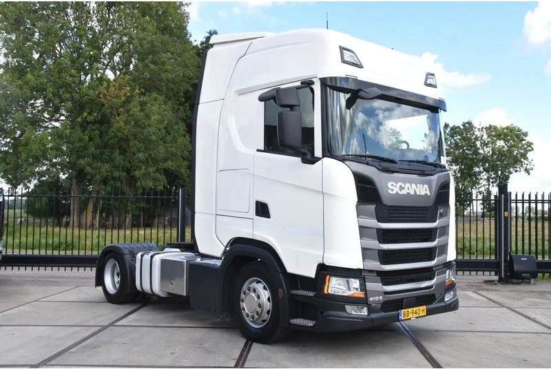 Scania S410 NGS 4x2EB MEGA 95 cm or 103 cm driving height - RETARDER - 821 TKM - FULL AIR - PARK. AIRCO - LEATHER SEATS - 2 x FUEL TANK - وحدة جر: صورة 1 Scania S410 NGS 4x2EB MEGA 95 cm or 103 cm driving height - RETARDER - 821 TKM - FULL AIR - PARK. AIRCO - LEATHER SEATS - 2 x FUEL TANK - وحدة جر: صورة 1