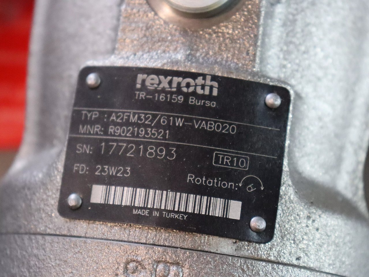 REXROTH A2FM63/61W-VAB020 - محرك هيدروليكي - آلات البناء: صورة 4 REXROTH A2FM63/61W-VAB020 - محرك هيدروليكي - آلات البناء: صورة 4