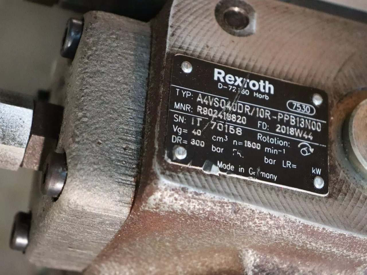REXROTH A4VSO40DR/10R-PPB13N00 - محرك هيدروليكي - معدات المناولة: صورة 5 REXROTH A4VSO40DR/10R-PPB13N00 - محرك هيدروليكي - معدات المناولة: صورة 5