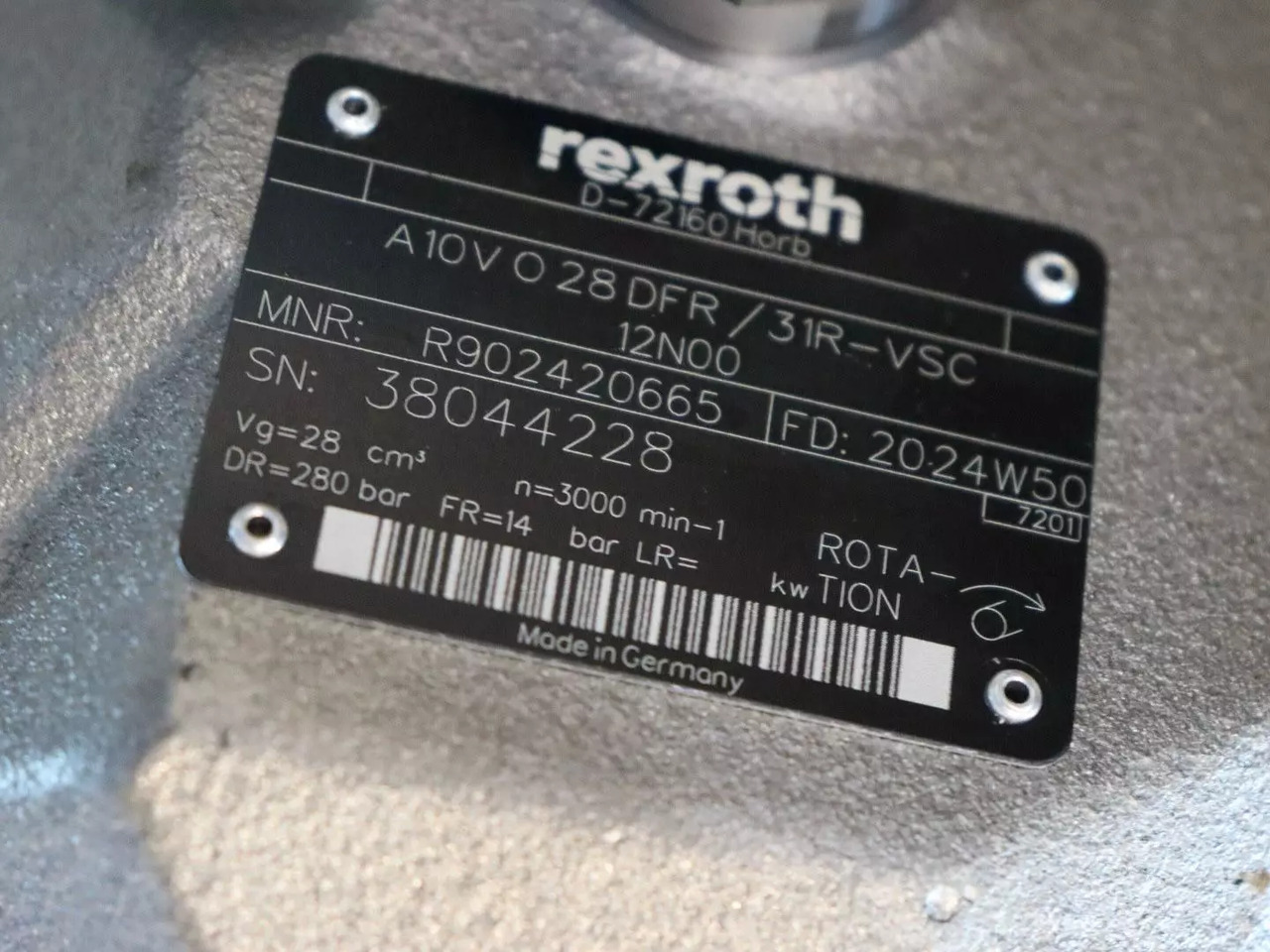 REXROTH  - مضخة هيدروليكية - آلات البناء: صورة 4 REXROTH  - مضخة هيدروليكية - آلات البناء: صورة 4