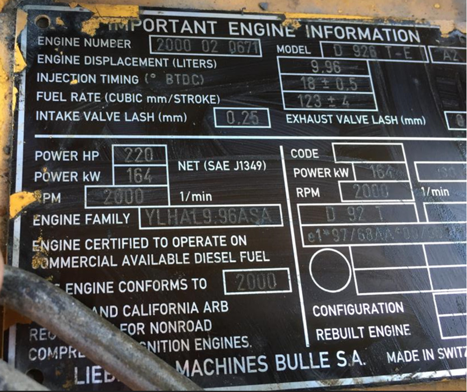 Liebherr R944HDSL - قطع غيار - حفار زحاف: صورة 5 Liebherr R944HDSL - قطع غيار - حفار زحاف: صورة 5