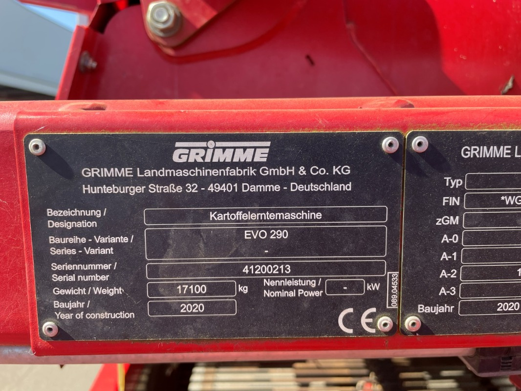 حصادة Grimme EVO 290 AirSep: صورة 39