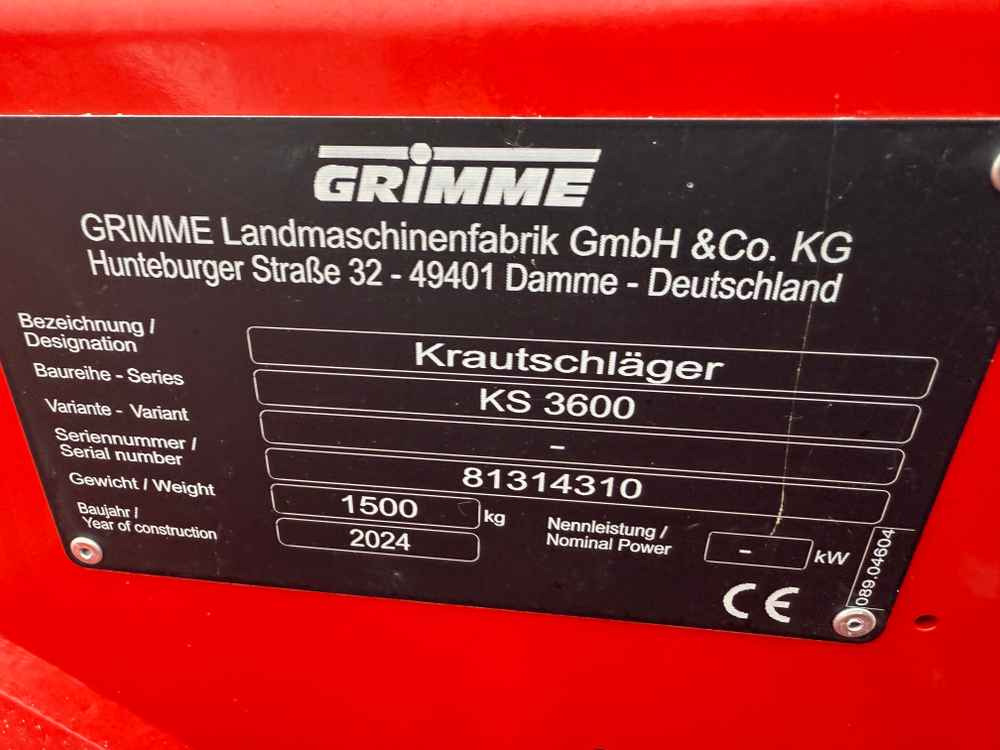 Grimme KS 3600 - حصادة: صورة 2 Grimme KS 3600 - حصادة: صورة 2