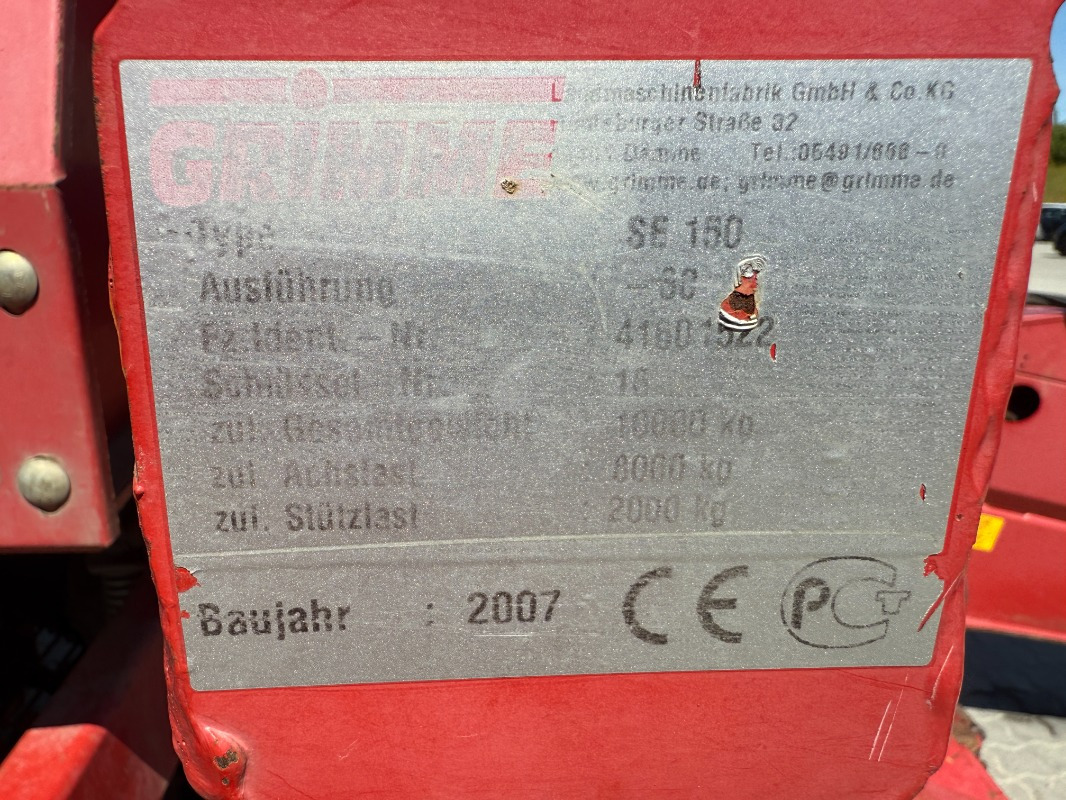 Grimme SE 170-60-UB - حصادة: صورة 2 Grimme SE 170-60-UB - حصادة: صورة 2