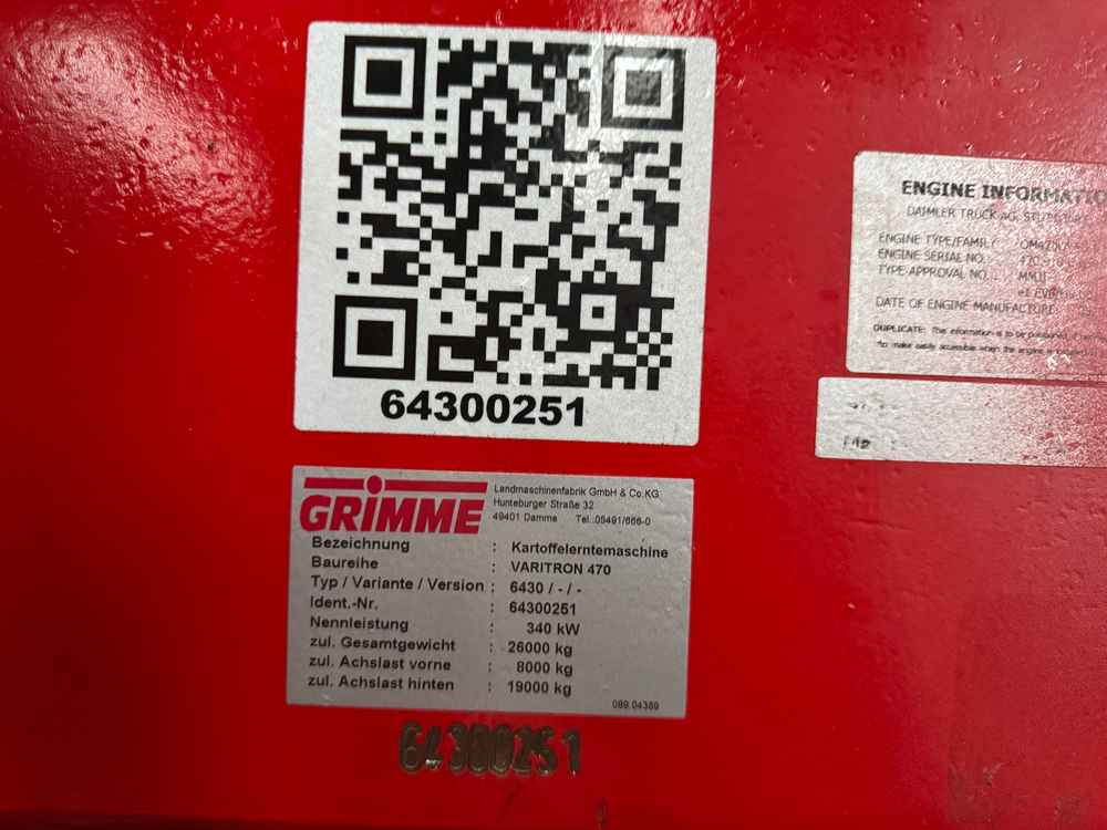 Grimme VARITRON 470 - حصادة: صورة 2 Grimme VARITRON 470 - حصادة: صورة 2