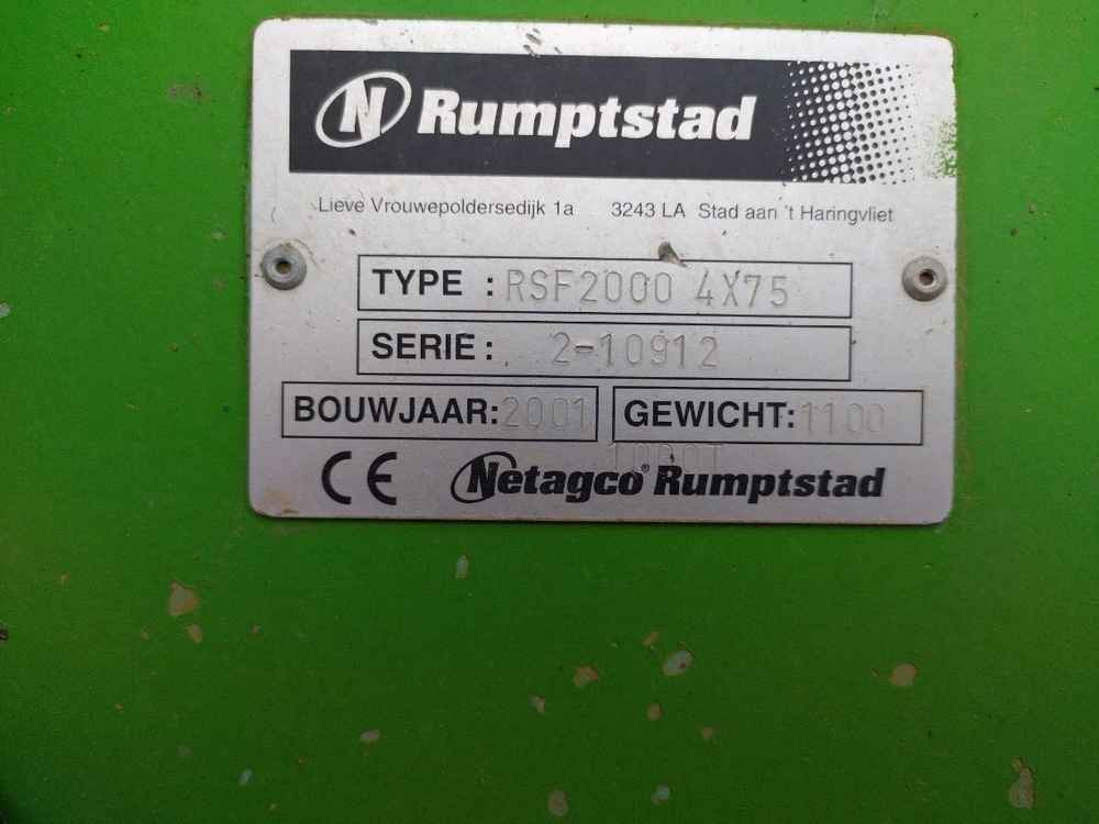 Rumptstad RSF2000 4X75 - حصادة: صورة 5 Rumptstad RSF2000 4X75 - حصادة: صورة 5