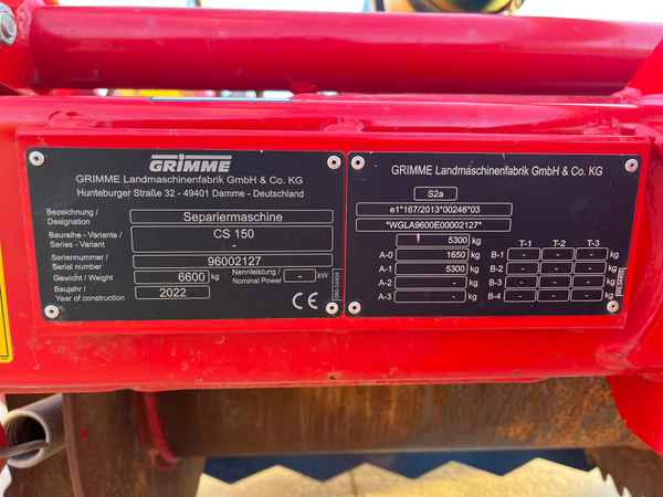 Grimme CS 150 - حصادة البطاطس: صورة 2 Grimme CS 150 - حصادة البطاطس: صورة 2