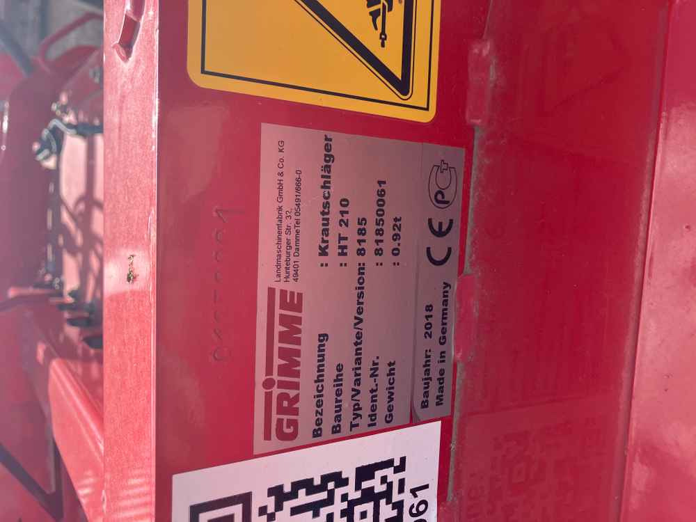 Grimme HT 210 - حصادة: صورة 3 Grimme HT 210 - حصادة: صورة 3