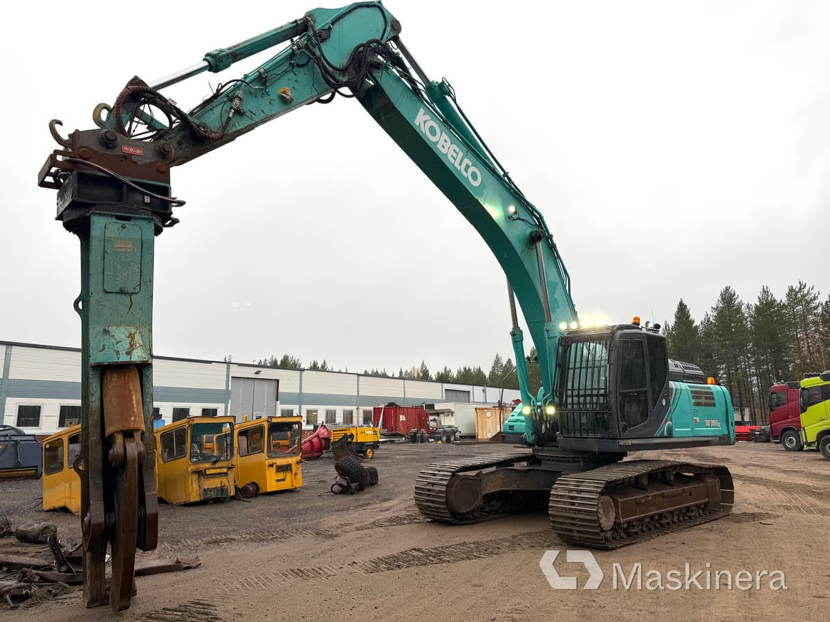 Grävmaskin Kobelco SK350LC-10 med stålsax - حفار زحاف: صورة 1 Grävmaskin Kobelco SK350LC-10 med stålsax - حفار زحاف: صورة 1