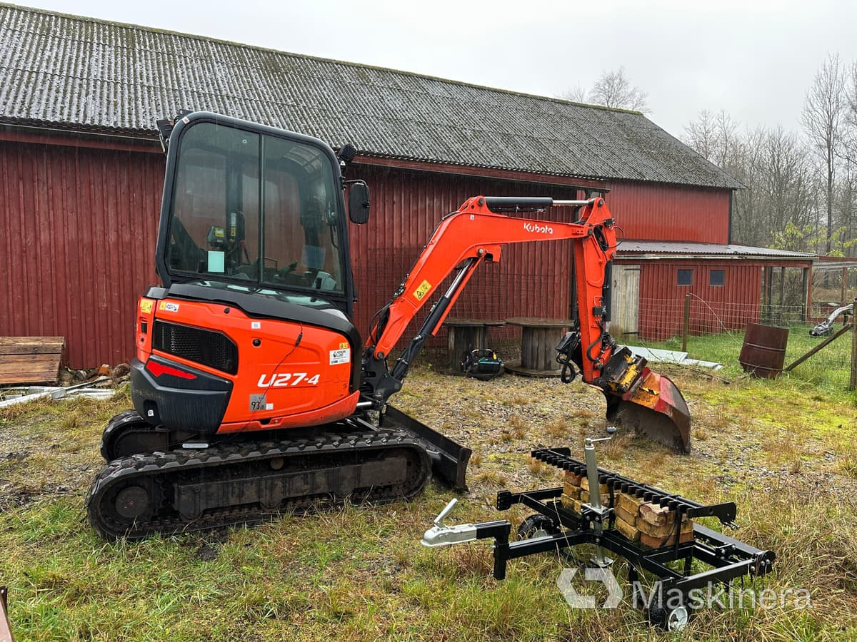 Grävmaskin Kubota U27-4 - حفار زحاف: صورة 4 Grävmaskin Kubota U27-4 - حفار زحاف: صورة 4