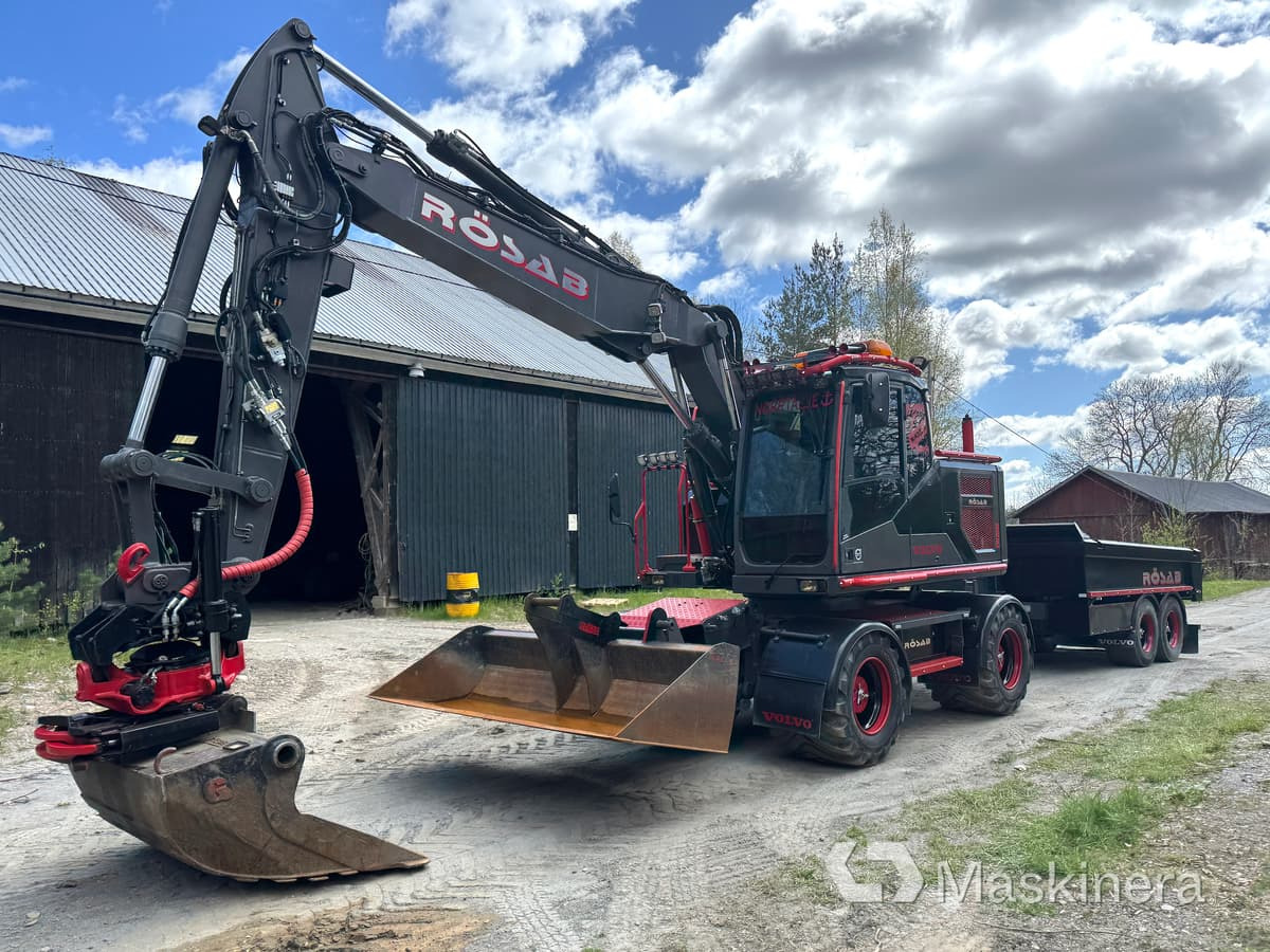 Hjulgrävare Volvo EW160E med kärra - حفار زحاف: صورة 1 Hjulgrävare Volvo EW160E med kärra - حفار زحاف: صورة 1