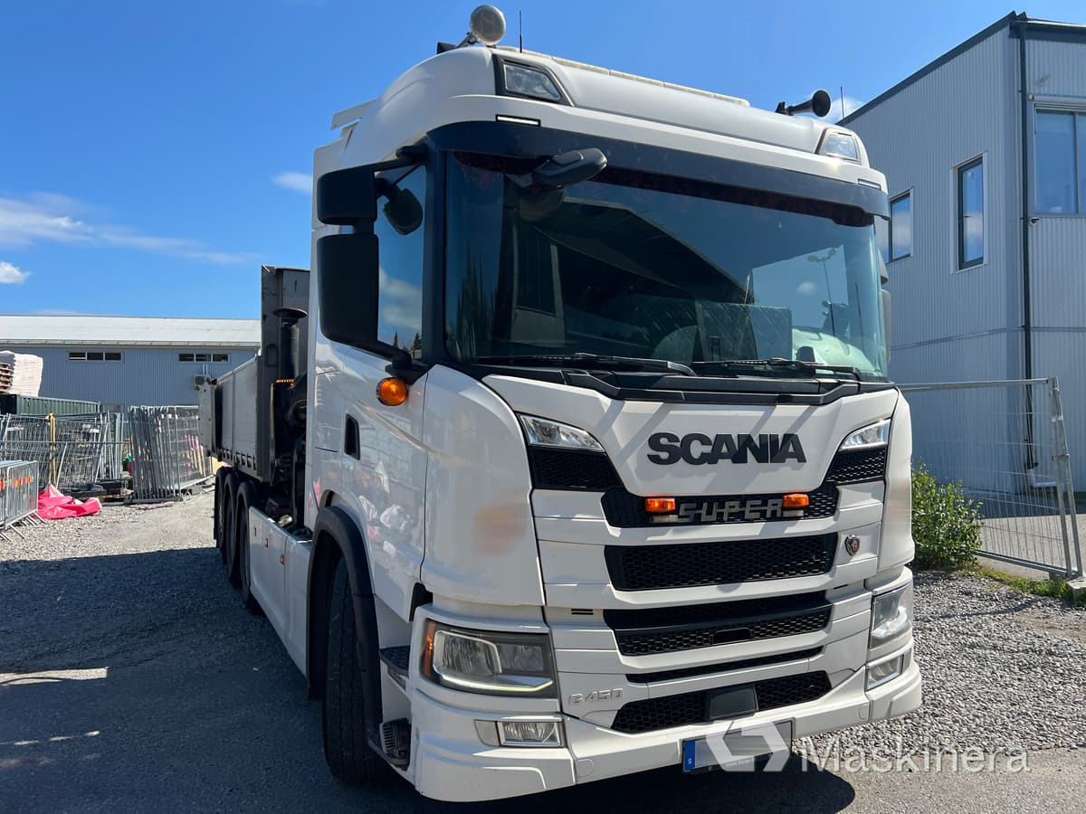 Kranväxlare Scania G450 8x4 med tillbehör - شاحنة ذات خطاف, شاحنة كرين: صورة 3 Kranväxlare Scania G450 8x4 med tillbehör - شاحنة ذات خطاف, شاحنة كرين: صورة 3