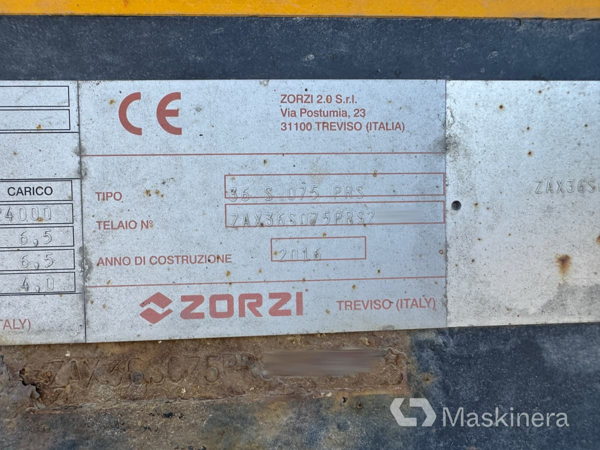 قلابة نصف مقطورة نصف مقطورة قلابة Schakttrailer Zorzi 36 S 075 PRS: صورة 29