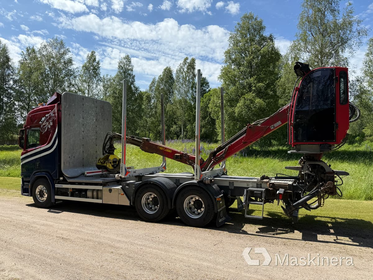 Timmerbil Scania R650B 6x4 NB med kran - شاحنة قطع الأشجار, شاحنة كرين: صورة 3 Timmerbil Scania R650B 6x4 NB med kran - شاحنة قطع الأشجار, شاحنة كرين: صورة 3