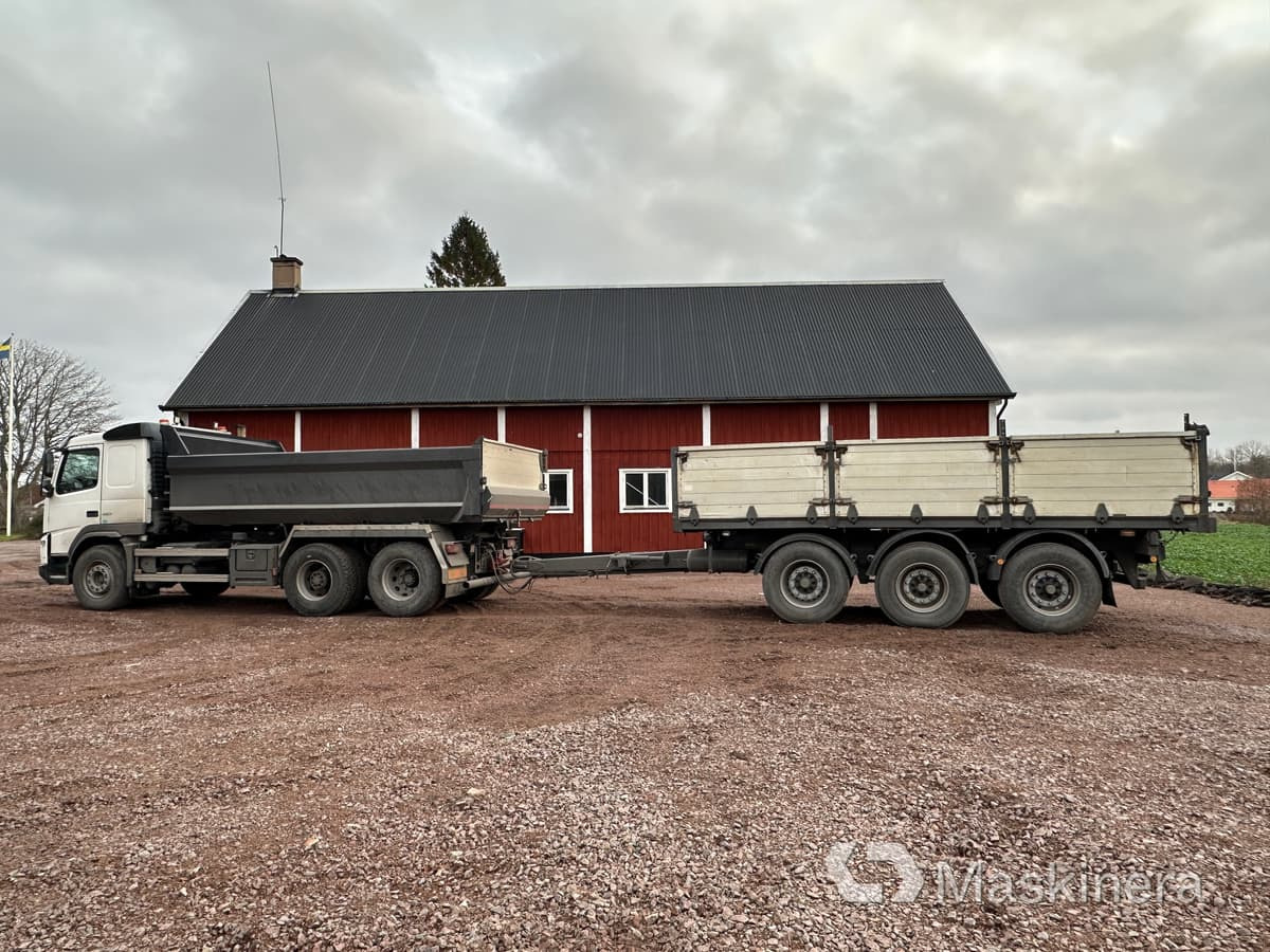 VOLVO FM 6*2 450 Schaktbil Volvo FM 450 med 3-axlad jigg - شاحنة قلاب, مقطورات مسطحة: صورة 2 VOLVO FM 6*2 450 Schaktbil Volvo FM 450 med 3-axlad jigg - شاحنة قلاب, مقطورات مسطحة: صورة 2