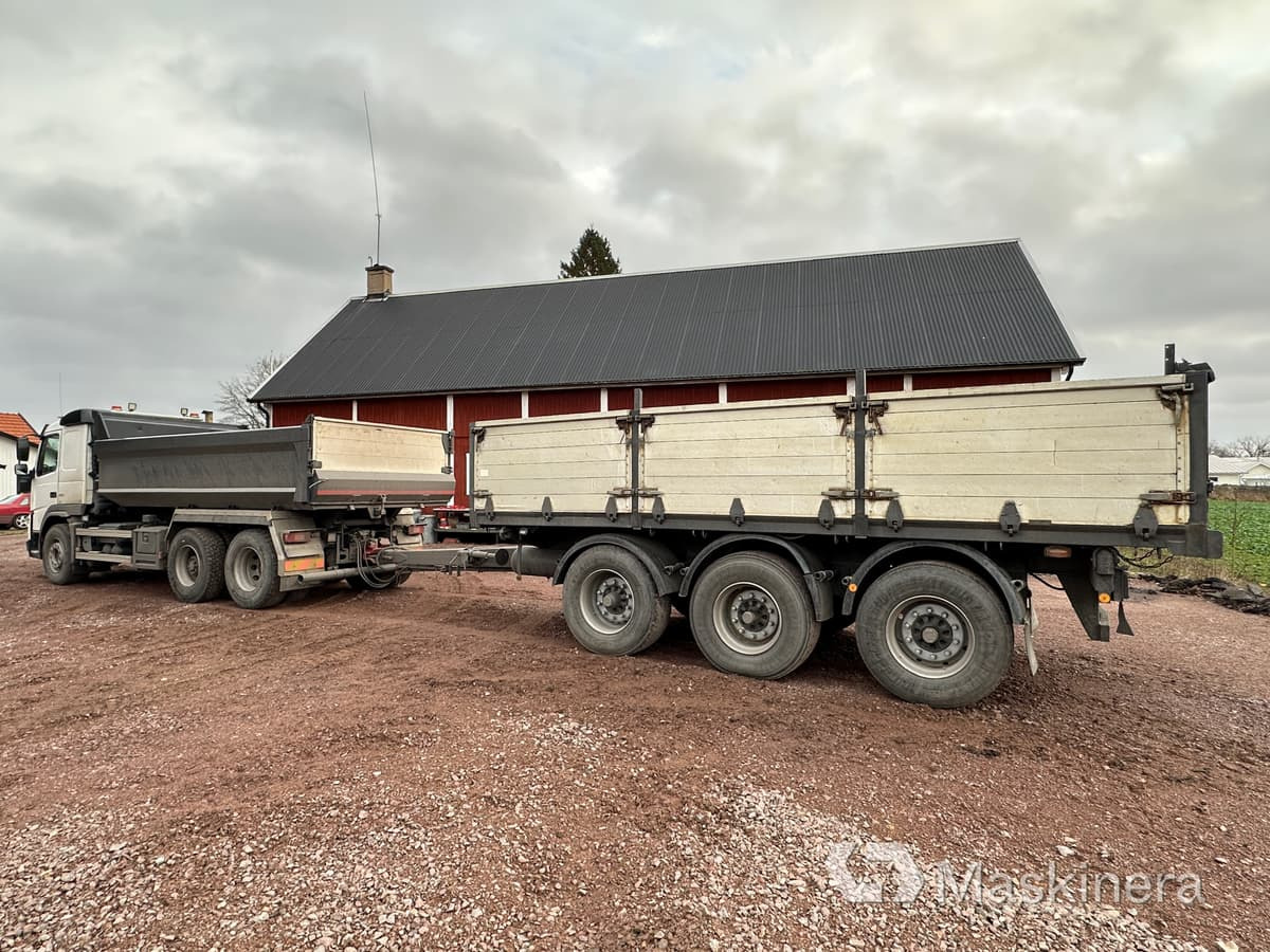 VOLVO FM 6*2 450 Schaktbil Volvo FM 450 med 3-axlad jigg - شاحنة قلاب, مقطورات مسطحة: صورة 3 VOLVO FM 6*2 450 Schaktbil Volvo FM 450 med 3-axlad jigg - شاحنة قلاب, مقطورات مسطحة: صورة 3