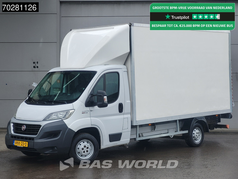 Fiat Ducato 130pk Euro6 Laadklep Bakwagen Zijdeur Airco Cruise Meubelbak Koffer 20m3 Airco Cruise control - شاحنة مغلقة الصندوق: صورة 1 Fiat Ducato 130pk Euro6 Laadklep Bakwagen Zijdeur Airco Cruise Meubelbak Koffer 20m3 Airco Cruise control - شاحنة مغلقة الصندوق: صورة 1