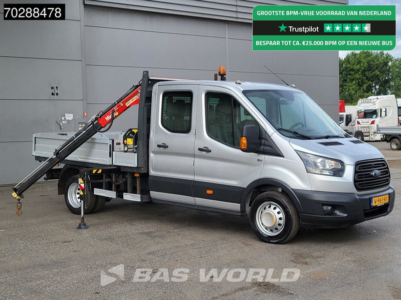 Ford Transit 105pk Kraanwagen Fassi M10A.12 Dubbel Cabine Dubbellucht Trekhaak Euro6 Crane Kran Kranwagen Trekhaak - شاحنة مفتوحة: صورة 1 Ford Transit 105pk Kraanwagen Fassi M10A.12 Dubbel Cabine Dubbellucht Trekhaak Euro6 Crane Kran Kranwagen Trekhaak - شاحنة مفتوحة: صورة 1