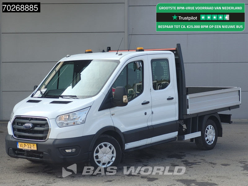 شاحنة مفتوحة Ford Transit 130pk Euro6 Trekhaak Airco Cruise Open Laadbak Dubbel cabine Pritsche Pickup Airco Dubbel cabine Trekhaak Cruise control: صورة 1