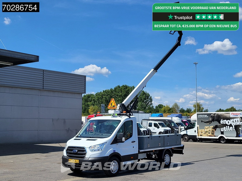 Ford Transit 130pk Hoogwerker 11meter Werkhoogte Trekhaak Airco Cruise Euro6 Nacelle Arbeitsbühne 1Personen Trekhaak Cruise control - شاحنة التوصيل: صورة 1 Ford Transit 130pk Hoogwerker 11meter Werkhoogte Trekhaak Airco Cruise Euro6 Nacelle Arbeitsbühne 1Personen Trekhaak Cruise control - شاحنة التوصيل: صورة 1