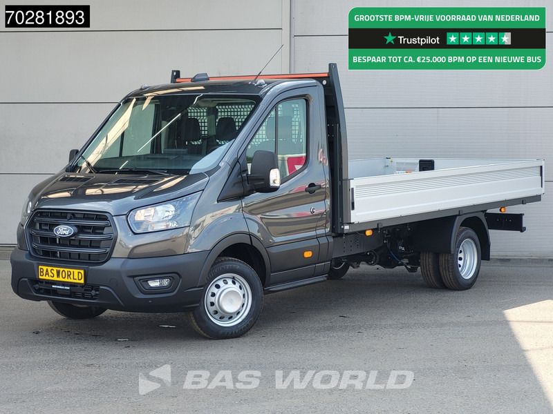 Ford Transit 170pk Open Laadbak Dubbellucht 3,5t Trekhaak Airco Cruise Camera Euro6 Pritsche Pickup Open Box Airco Trekhaak Cruise control - شاحنة مفتوحة: صورة 1 Ford Transit 170pk Open Laadbak Dubbellucht 3,5t Trekhaak Airco Cruise Camera Euro6 Pritsche Pickup Open Box Airco Trekhaak Cruise control - شاحنة مفتوحة: صورة 1