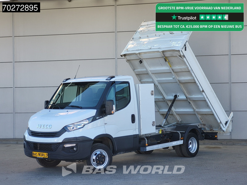 Iveco Daily 35C14 Kipper met Kist Dubbellucht 3,5t Trekhaak Airco Cruise Euro6 Kieper Benne Tipper Airco Trekhaak Cruise control - قلاب صغير: صورة 1 Iveco Daily 35C14 Kipper met Kist Dubbellucht 3,5t Trekhaak Airco Cruise Euro6 Kieper Benne Tipper Airco Trekhaak Cruise control - قلاب صغير: صورة 1
